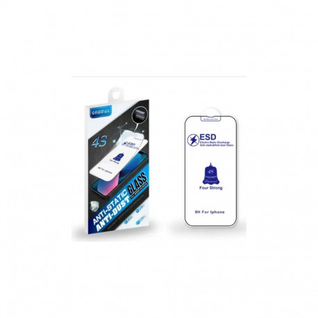 Fusion Anti-Static Dust Proof karastatud klaas telefonile iPhone 11 | XR, must