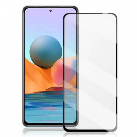 Fusion tempered glass full coveraged with frame for phone Xiaomi Redmi Note 10 Pro black (privacy ef