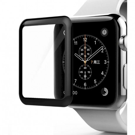 Fusion Accessories kaitseklaas Apple Watch Series 3 (38 mm) jaoks | must
