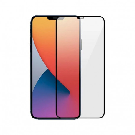 Fusion full cover tempered glass for phone iPhone 12 Pro Max black
