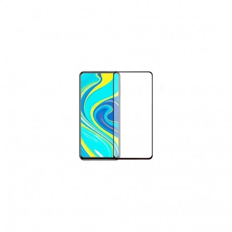 Fusion Full Glue 5D Tempered Glass full coveraged with frame for phone Xiaomi Redmi Note 9 Pro black