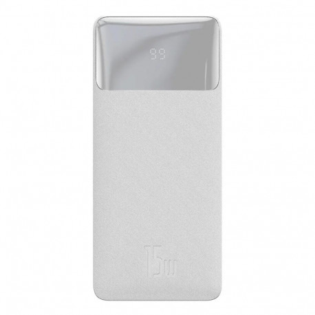 Baseus Bipow external battery (powerbank) | 30000 mAh | 15W | USB-A, USB-C, Micro USB | white