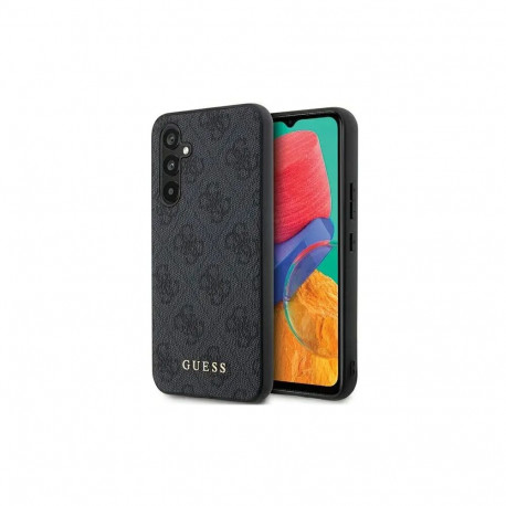 Guess GUHCS23FEG4GFGR S23 FE S711 szary|grey hardcase 4G Metal Gold Logo