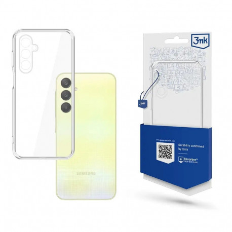 3mk Clear Case silikoonist telefoniümbris Samsung Galaxy A25 5G jaoks, läbipaistev