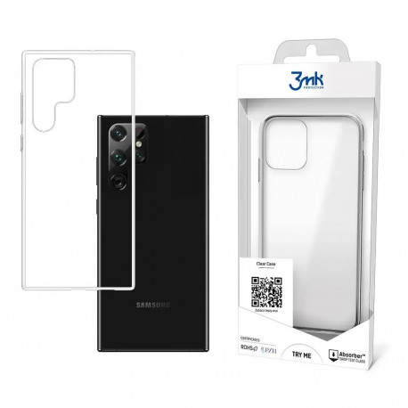 3mk Clear telefoni ümbris Samsung Galaxy S22 Ultra (S908) läbipaistev