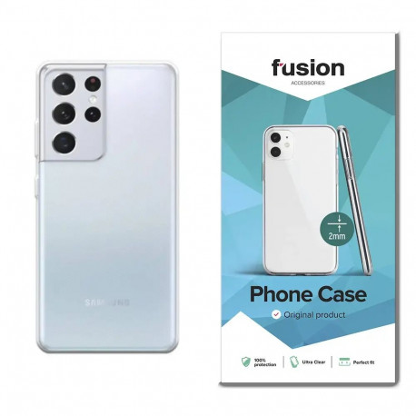 Fusion Ultra Clear Series 2 mm phone case for Samsung Galaxy S21 Ultra (G998) transparent