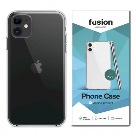Fusion Ultra Clear Series 2 mm Silicone Case For Apple iPhone 12 Mini Transparent (EU Blister)