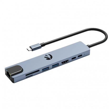 Hawk HW-HUB801 8in1 Adapter USB-C