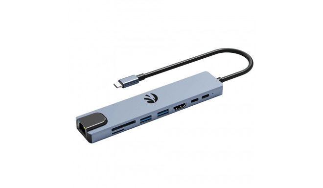 Hawk HW-HUB801 8in1 Adapter USB-C