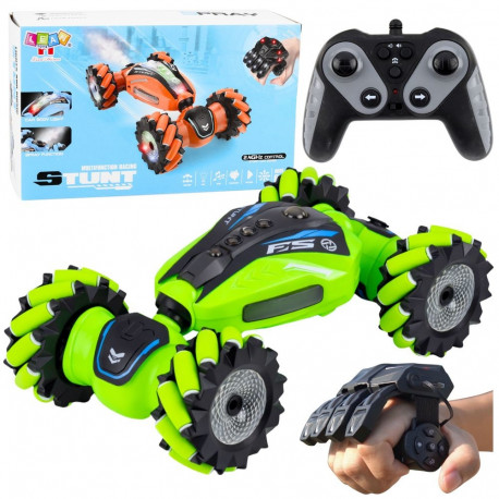 Auto Kaskaderskie Samochód Zdalnie Sterowane RC Gestami Światła Dźwięk Dym