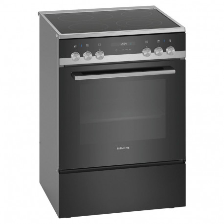 "Siemens HK9S5A240 IQ500 Elektroherd mit Glaskeramik-Kochfeld freistehend edelstahl"