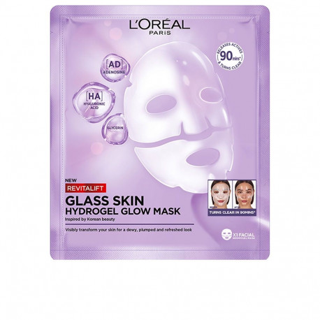 L'Oréal Paris näomask Revitalift Glass Skin sära andev hüdrogeel 1u