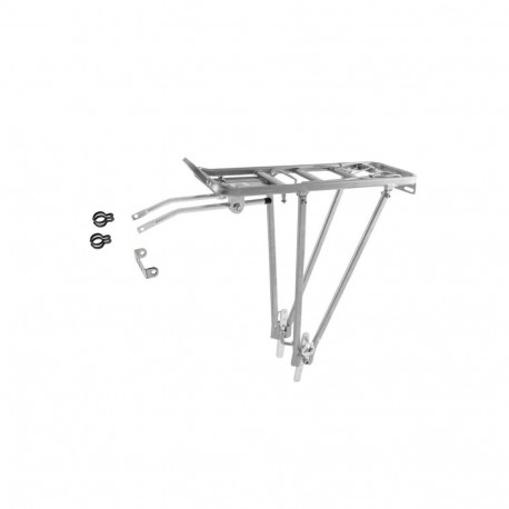 Pakiraam M-WAVE Screw-On II A, 24"-28", hõbe