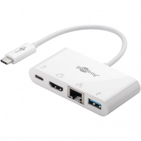Dokkimisjaam GOOBAY USB-C - HDMI 4K@30Hz / USB-A / USB-C / RJ45