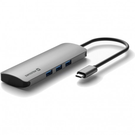 Dokkimisjaam Swissten USB-C - 3xUSB-A / USB-C