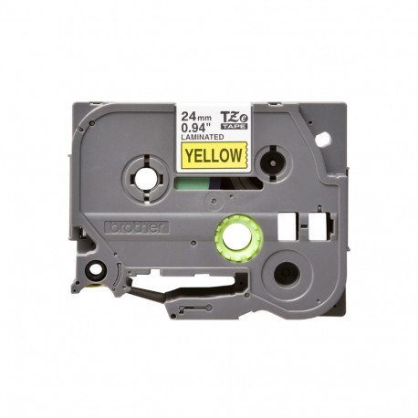 Kleepkirjalint/markeerimislint BROTHER TZE-651 24mm must/kollasel