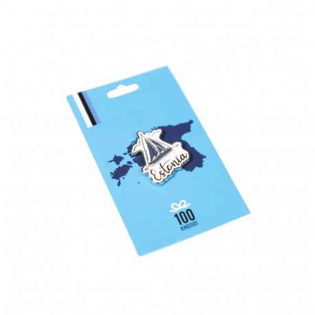 SOKISAHTEL ESTONIA purjekaga mereteemaline rinnamärk 425