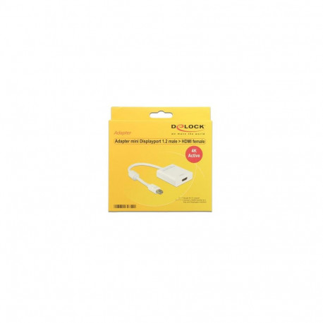 DeLOCK 62612 video cable adapter 0.2 m Mini DisplayPort HDMI Type A (Standard) White