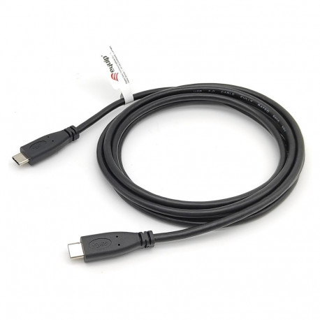 "Equip Kabel USB-C2.0->C 3A PD60W St/St 0.50m schwarz"