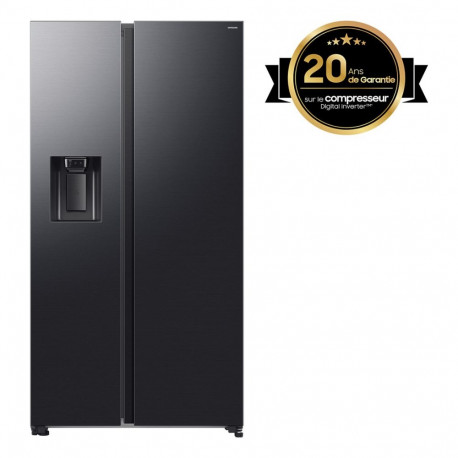 "Samsung RS70F66KCFEF (edelstahl (dunkel), AI Energy Mode, Smart Conversion, Festwasseranschluss) Kü