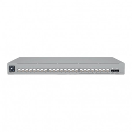 Ubiquiti 24-port, Layer 3 Etherlighting switch with 2.5 GbE, 8x 2.5 GbE RJ45 ports, 16x GbE RJ45 por