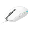 LOGITECH G102 LIGHTSYNC Corded Gaming Mouse - WHITE - USB - EER