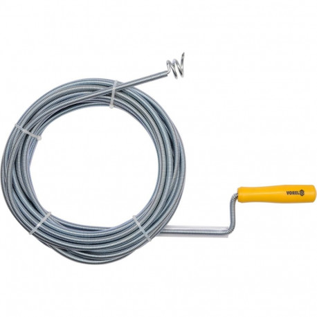 Vorel 55545 drain auger, 10m, 9mm, GRD, galvanized, PVC handle
