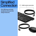 HP 320MK USB Wired Mouse Keyboard Combo, spill resistant – Black - EST