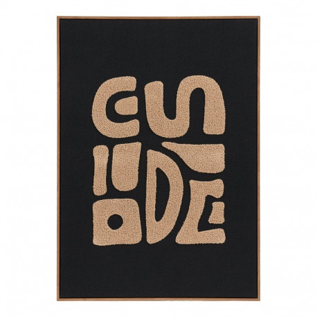 Seinadekoor TINE tufted 50x70 cm, beež/must