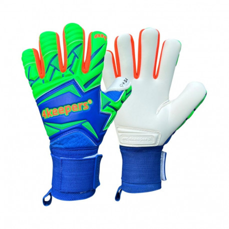 Rękawice bramkarskie 4Keepers Force V5.25 Twist HNC Junior niebiesko-zielone  6
