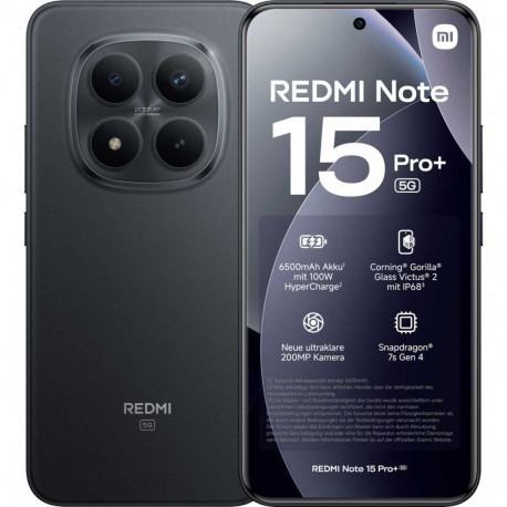 Xiaomi Redmi Note 15 Pro + 8GB RAM 256GB Blk EU