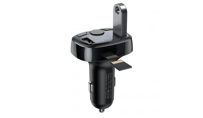 Bluetooth FM Modulator Car Charger 2xUSB 3.4A, Black