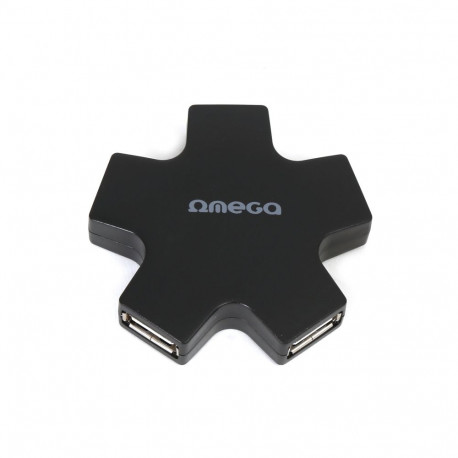 OMEGA USB 2.0 HUB 4 PORT STAR BLACK [42856]