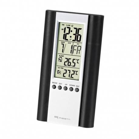 FIESTA DIGITAL WEATHER STATION LCD WIRED SENSOR BLACK