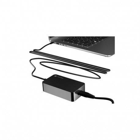 Power Supply Unit - NATEC Grayling USB-C Charger (65W, 110-240V, 2.7m cord) Gray