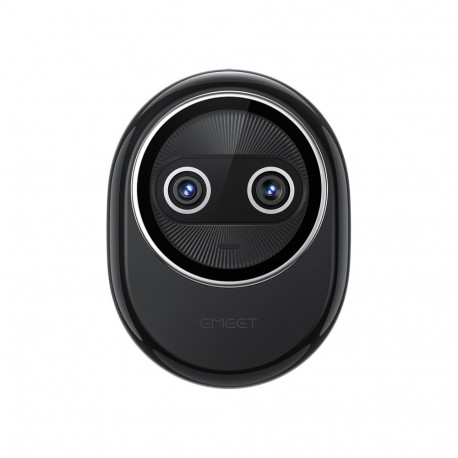 Webcam - Emeet Piko+ 4K dual-lens, AI autofocus, noise-canceling mics, black