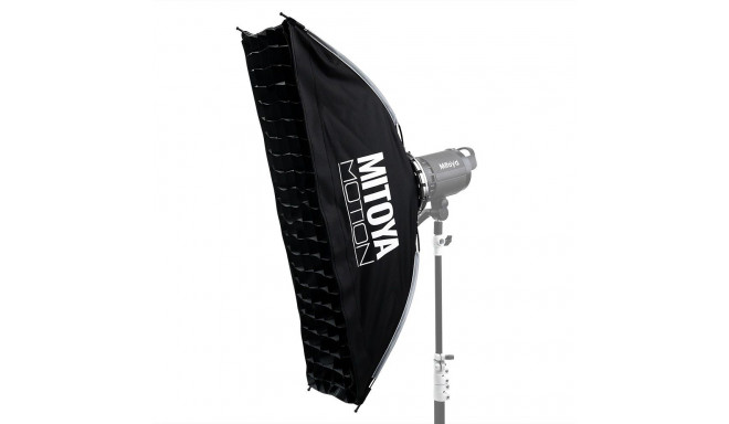 Lighting Equipment - MITOYA MOTION STRIP Softbox 30x120cm Bowens, 2 Diffusers, Grid
