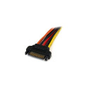 "StarTech 6in Latching SATA Power Y Splitter Cable Adapter - M/F"
