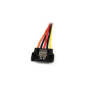 "StarTech 6in Latching SATA Power Y Splitter Cable Adapter - M/F"