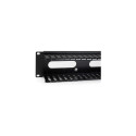 "StarTech 2U Horizontal Finger Duct Rack Cable Management Panel with Cover"