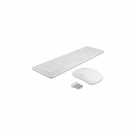 "USB Tastatur und Maus Set 2,4 GHz kabellos weiß"
