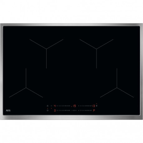 AEG induktsioonpliidiplaat TO84IA0CXB 80cm roostevaba raam eraldiseisev puutejuhtimine