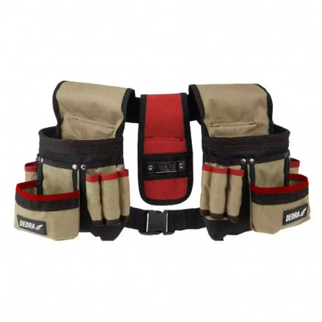 Pas narzędziowy trzyczęściowy, (20x10x28cm)x2, 16 kieszeni