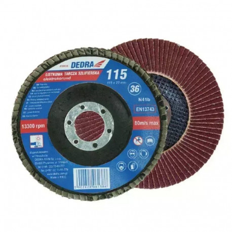 Listkowa tarcza szlifierska cyrkon gr.120, 125x22mm