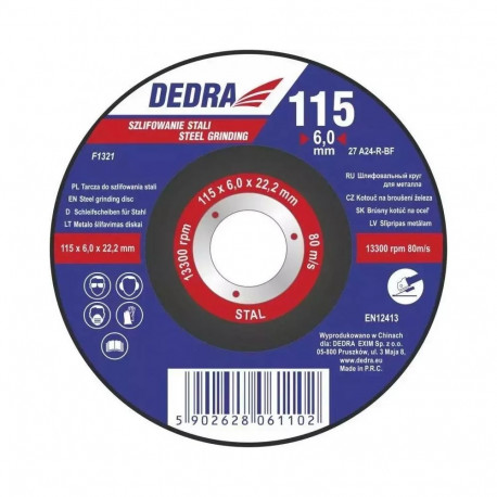 Kumer terase lihvketas 125x6,0x22,2