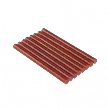 Klej uniwersalny czerwony brokat, 8szt., 7-8x100mm