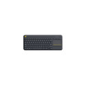 Logitech puuteplaadiga klaviatuur K400 Plus juhtmevaba US, must