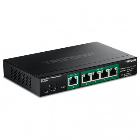 TRENDnet hallatav kommutaator TPE-B541 Gigabit PoE++ toitega 5-port PoE Passthrough