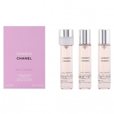 Chanel tualettvesi Chance Eau Tendre twist & spray 3 täitepakendit 3x20ml