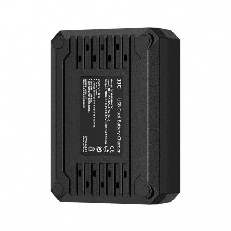 Battery Charger - JJC DCH E6TC USB C Dual Battery Charger For Canon LP E6/E6N Black